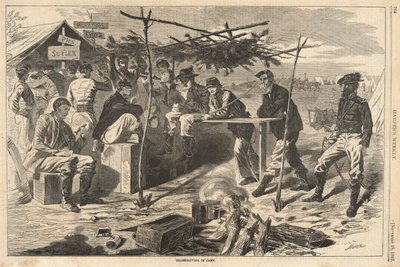 Erntedankfest im Lager, aus Harper von Winslow Homer