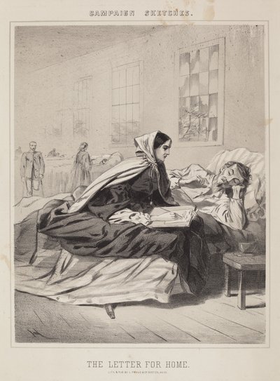 Der Brief nach Hause (Kampagnenskizzen) von Winslow Homer
