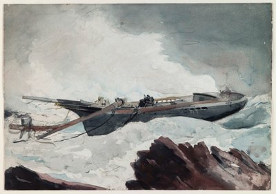 Das gestrandete Schoner von Winslow Homer