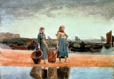 Zwei Mädchen am Strand, Tynemouth, 1891 von Winslow Homer