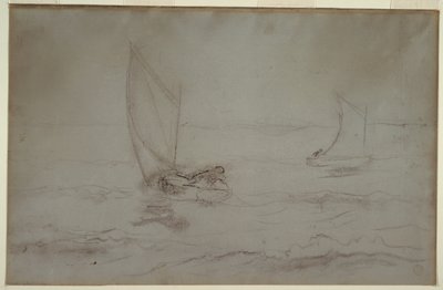Zwei Schaluppen segeln von Winslow Homer