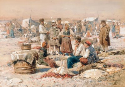 Dorfmarkt von Wladimir Jegorowitsch Makowski