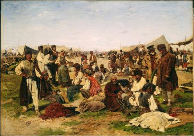 Jahrmarkt in Poltawa von Wladimir Jegorowitsch Makowski