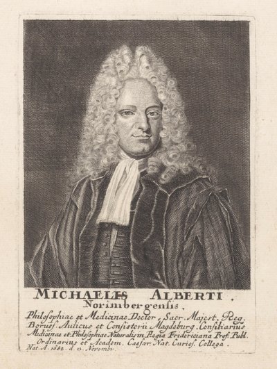 Porträt von Michael Alberti von Wolfgang Philipp Kilian
