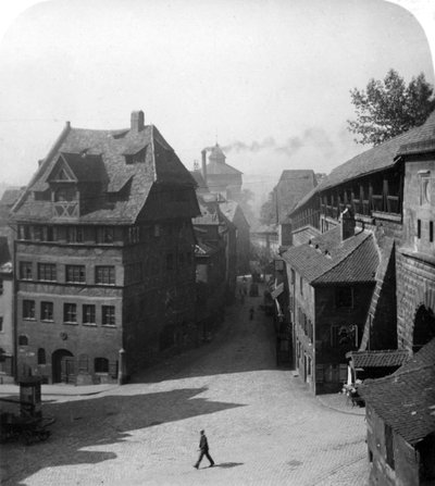 Albrecht Dürers Haus, Nürnberg, Deutschland, um 1900 von Wurthle and Sons