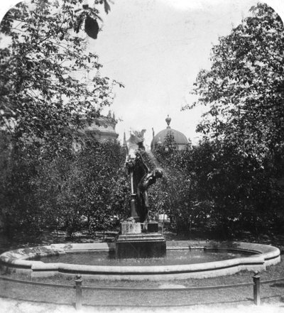 Brunnen, München, Deutschland, um 1900 von Wurthle and Sons