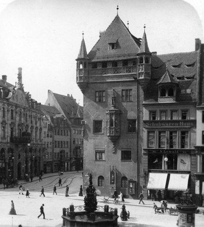 Nassauer Haus, Nürnberg, Bayern, Deutschland, um 1900 von Wurthle and Sons