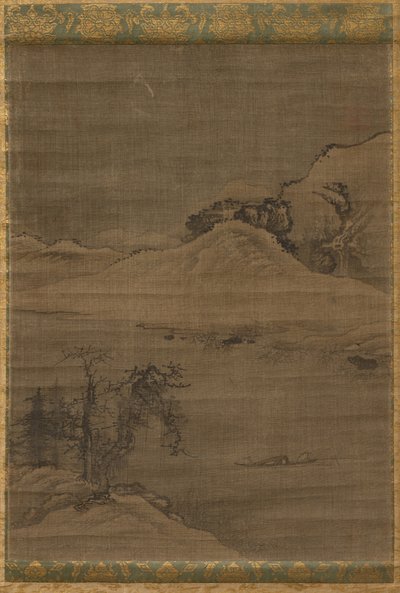 Landschaft mit Fischern von Yi Bul hae