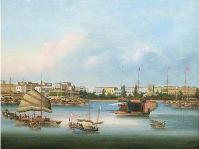 Die Hongs in Kanton, ca. 1855 von You Qua