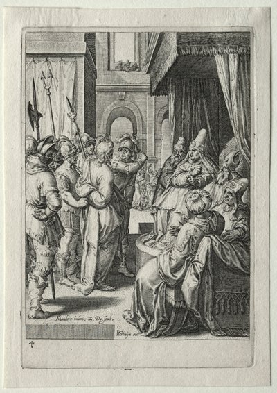 Passionszyklus: Christus vor Herodes von Zacharias Dolendo