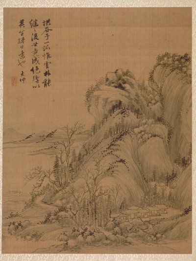 Landschaft im Stil von Ching Hao von Zhai Dakun