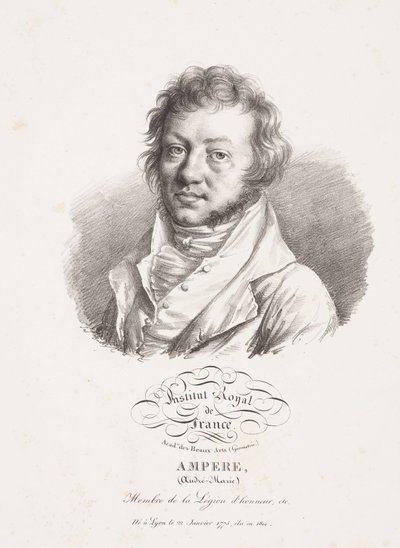 Andre-Marie Ampere, französischer Physiker und Mathematiker, ca. 1820 von Frederick (attr. to) Barnard