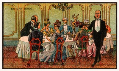 Chemisches Abendessen, um 1910 von . .