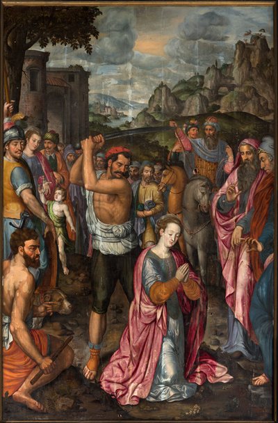 Pfarrkirche (Parochiekerk Sint-Walburga). Triptychon. von . .