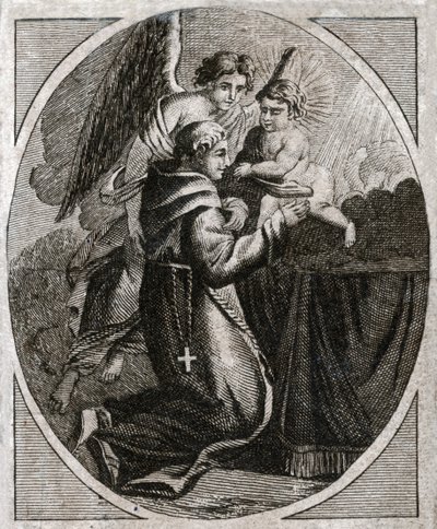 Heiliger Antonius von Padua, frühes 19. Jahrhundert von . .
