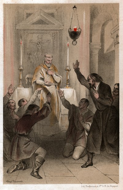 Heiliger Ignatius von Loyola, ca. 1820 (Lithographie) von . .