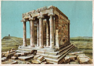 Tempel der Athena Nike (Gravur) von . .
