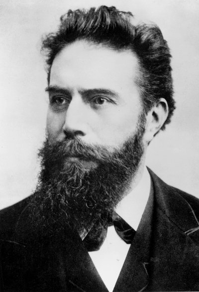 Wilhelm Conrad Röntgen, deutscher Physiker, ca. 1890 von Ferdinand Georg Waldmuller