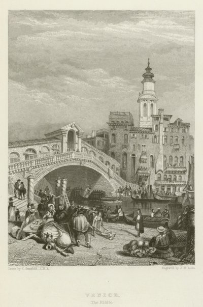 Venedig, Die Rialto-Brücke von after C. Stanfield