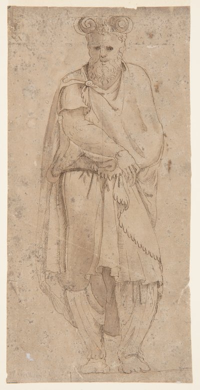 Stehender Atlante (ein dakischer Gefangener) von after Giorgio Vasari