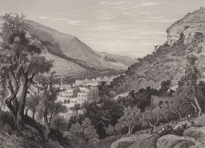 Nablus, das alte Sichem von after Harry Fenn