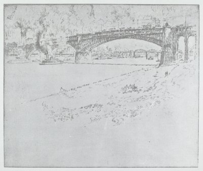 Die Eads-Brücke, St. Louis von after Joseph Pennell