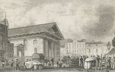 St Pauls Covent Garden, um 1810 von Thomas Hosmer after Shepherd