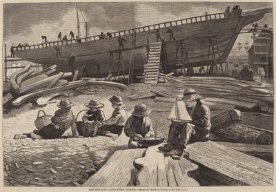 Schiffbau, Gloucester Hafen von after Winslow Homer