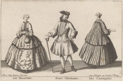 Die Palatinen / Gewöhnliche Kleidung / Die Casaquins von published by Jacques Chéreau