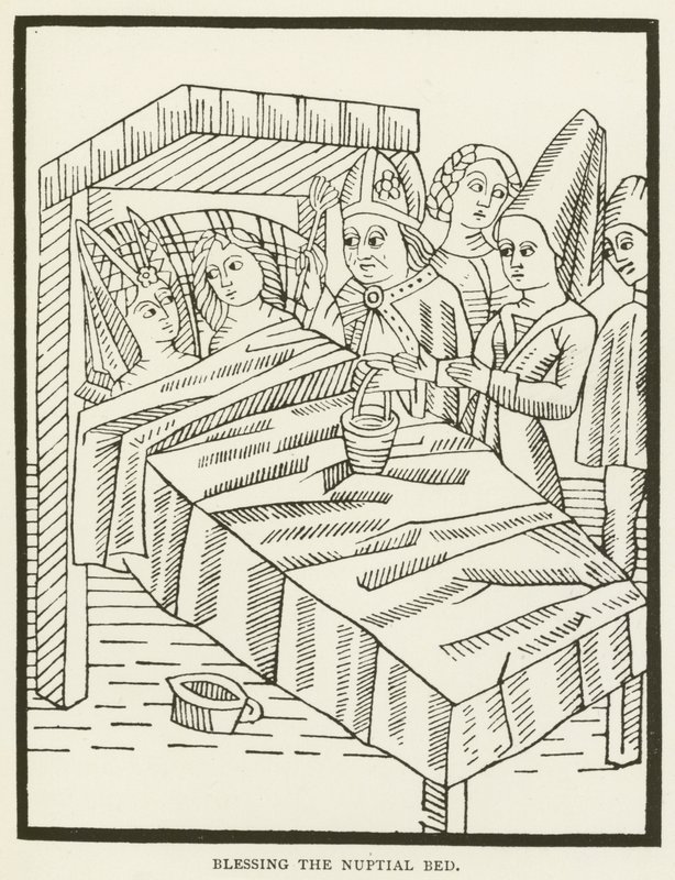 Segnung des Brautbettes von (after) English School