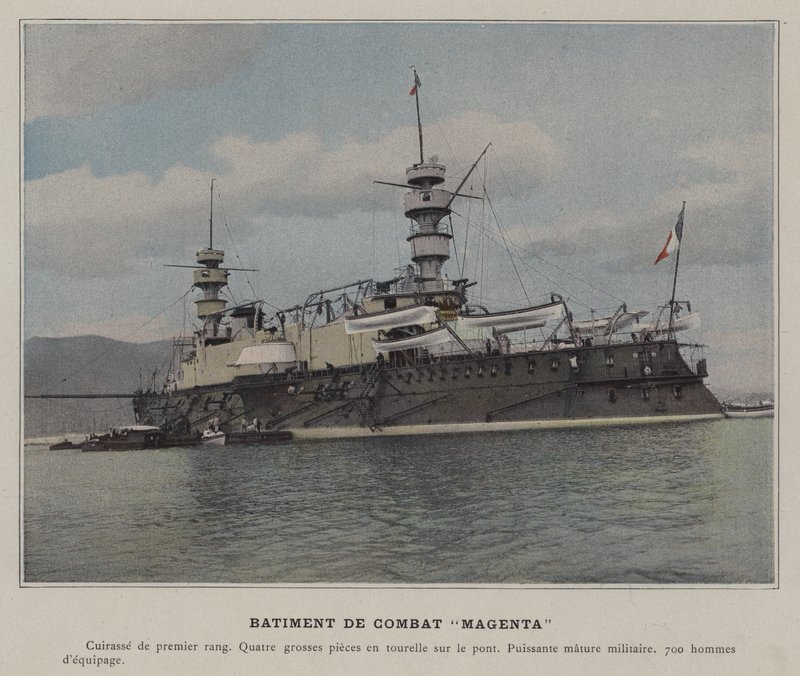 Kampfschiff "Magenta" von (after) French Photographer