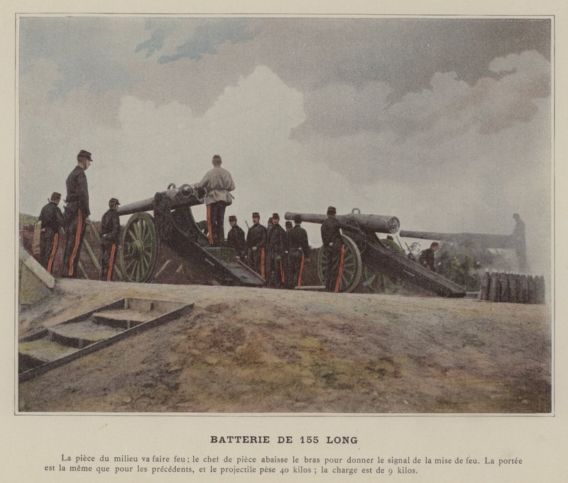 155-mm-Batterie von (after) French Photographer