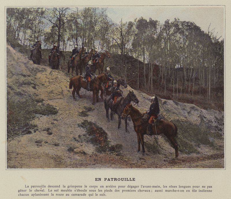 Auf Patrouille von (after) French Photographer