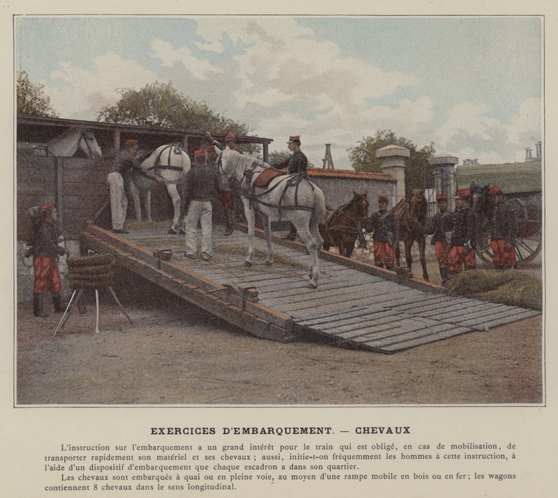 Verladeübungen, Pferde von (after) French Photographer