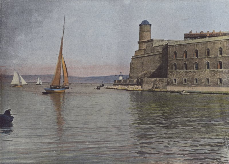Marseille, Fort Saint-Jean (Farbfoto) von (after) French Photographer