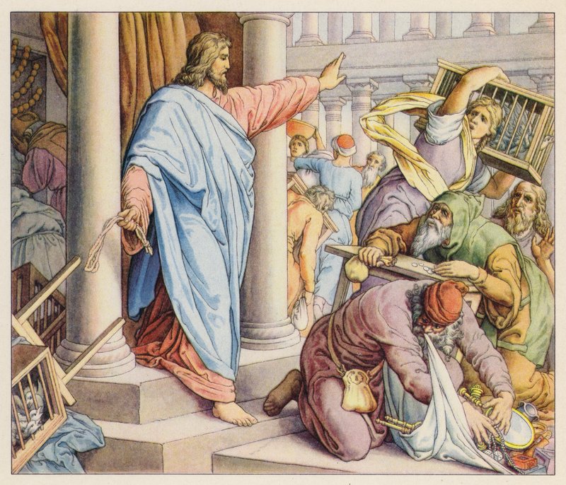 Jesus reinigt den Tempel von (after) German School