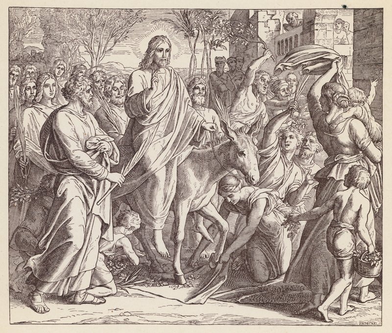Jesus zieht in Jerusalem ein von (after) German School