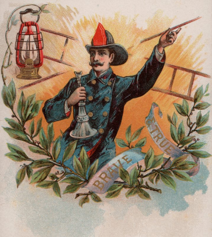 Amerikanischer Feuerwehrmann von American School