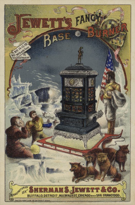 Jewetts Fancy Base Burner von American School