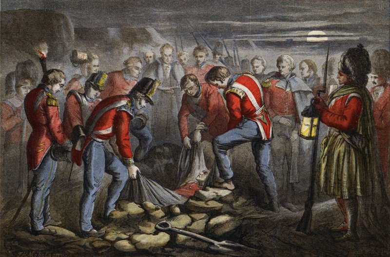 Begräbnis von Sir John Moore von English School