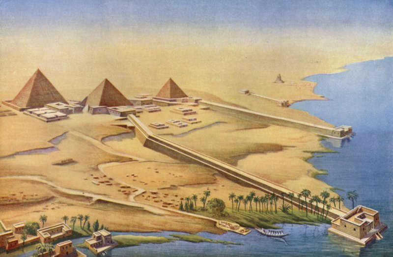 Rekonstruktion der drei Pyramiden von Abusir von English School