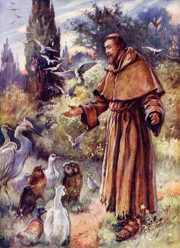 Der heilige Franz von Assisi von English School