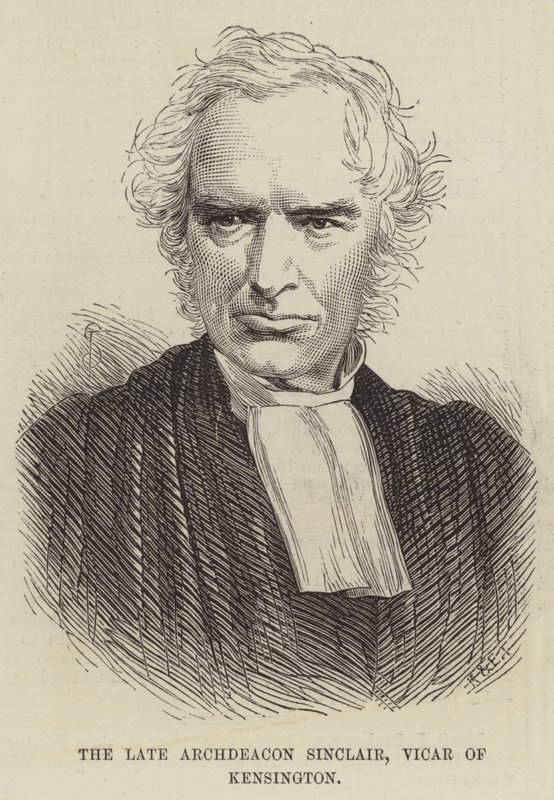 Der verstorbene Erzdiakon Sinclair, Pfarrer von Kensington von English School