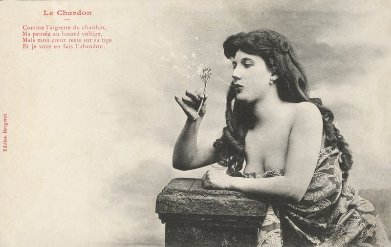 Mädchen bläst eine Pusteblume von French Photographer
