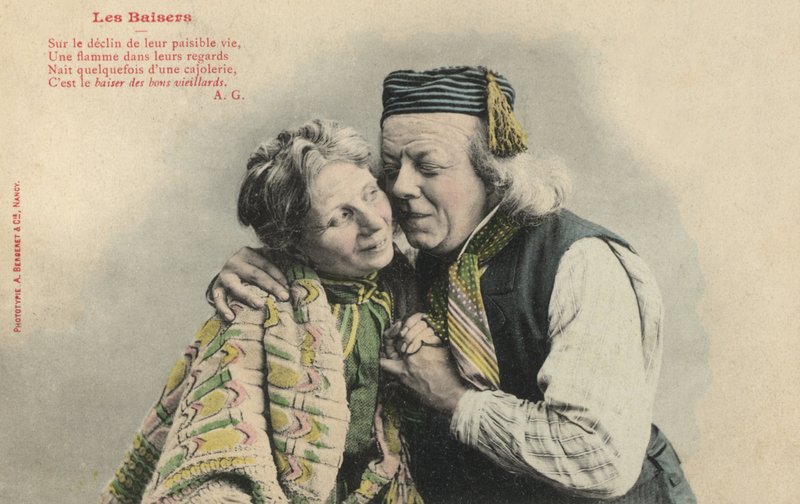 Küssendes Paar von French Photographer