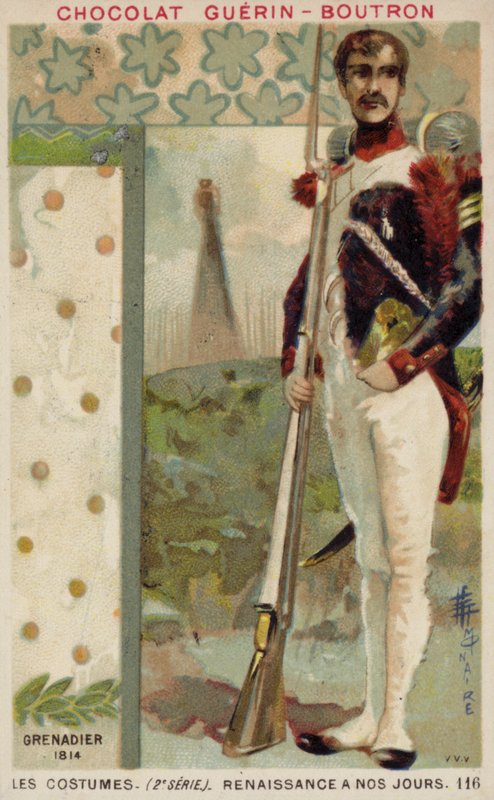 Französischer Grenadier, 1814 von French School