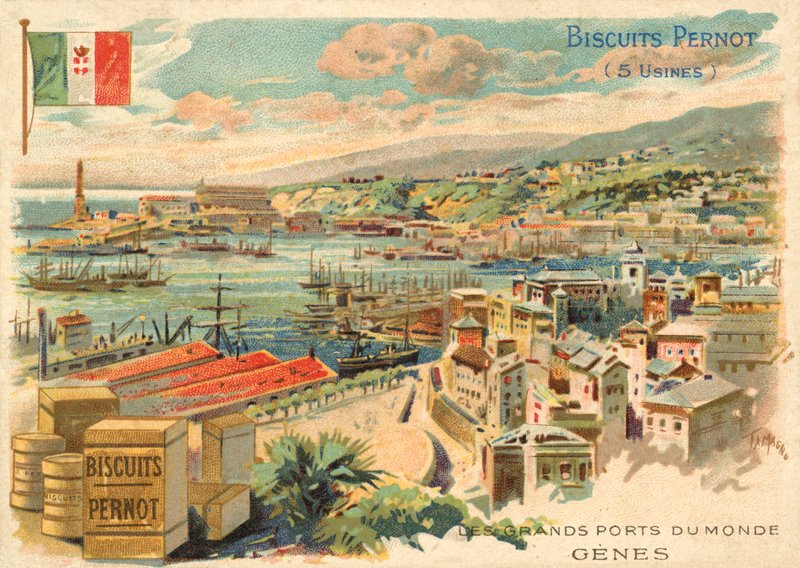 Hafen von Genua, Italien von French School