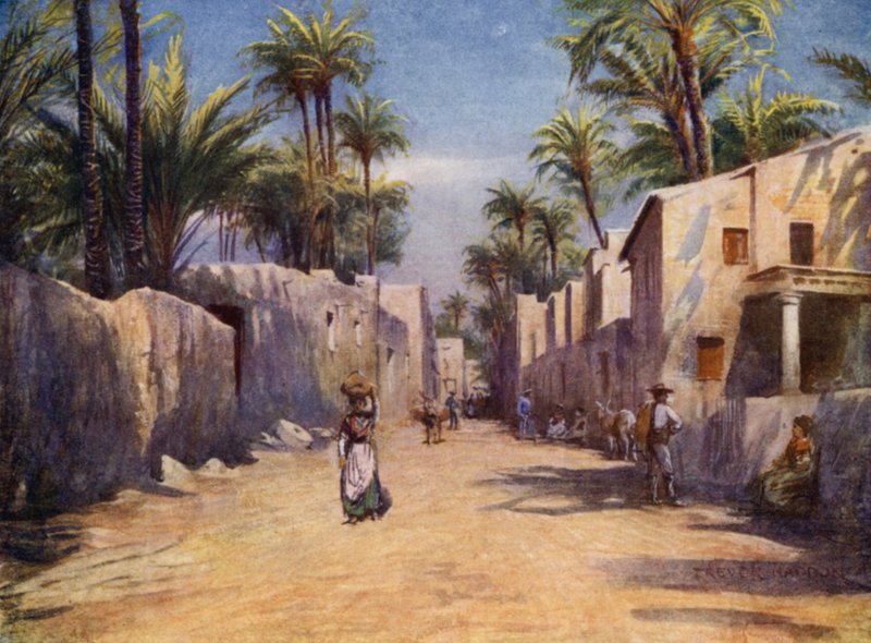 Elche, eine Straße von A. Trevor Haddon