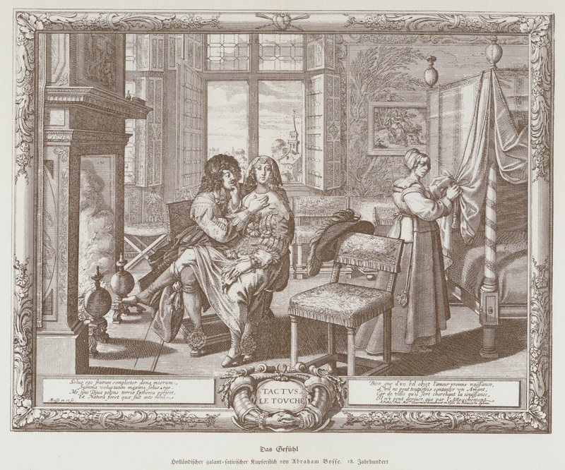 Tactus (der Tastsinn) von Abraham (after) Bosse