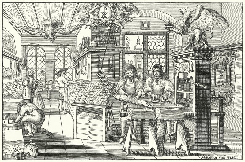 Druckerwerkstatt von Abraham van Werdt